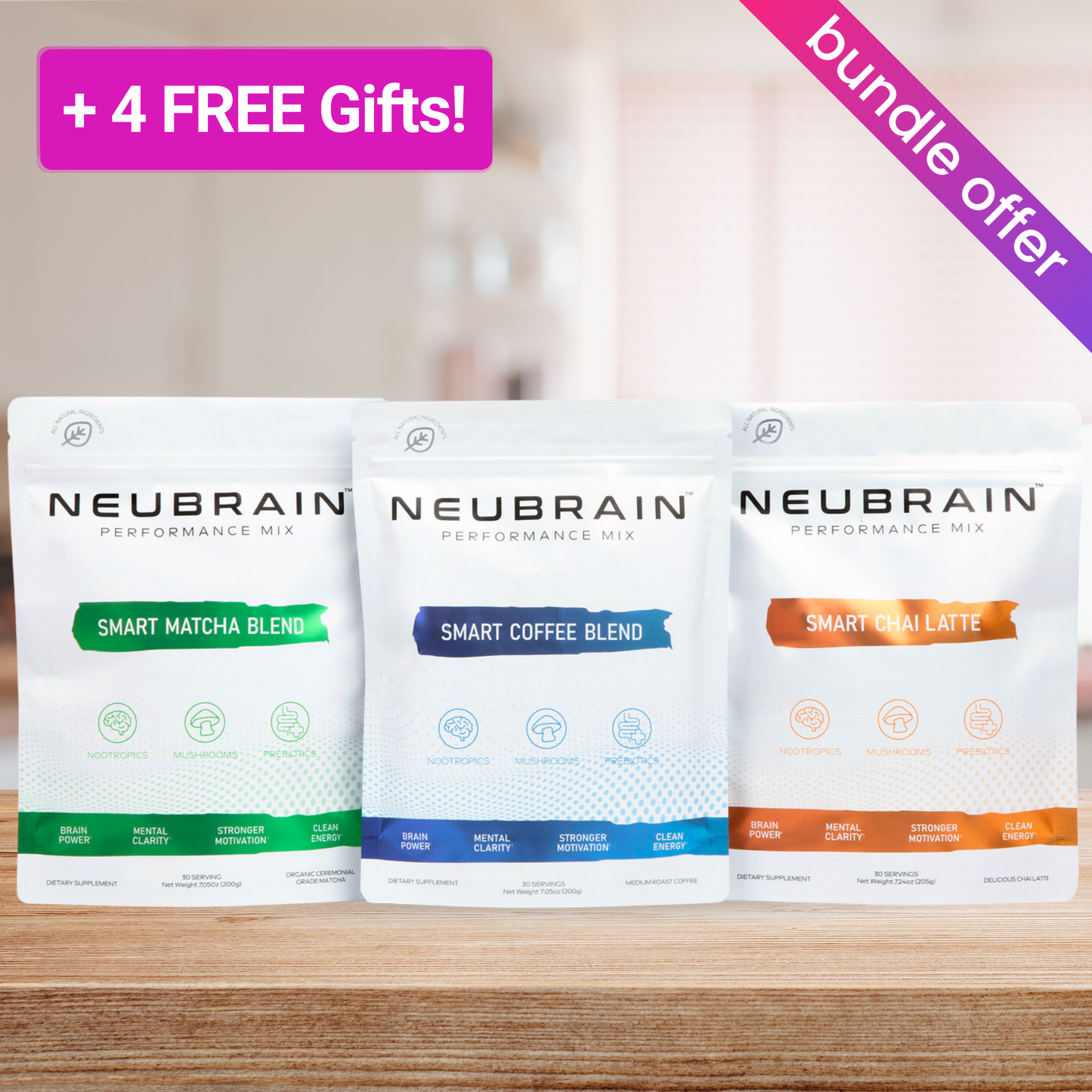30 Servings of Smart Coffee + FREE Gifts