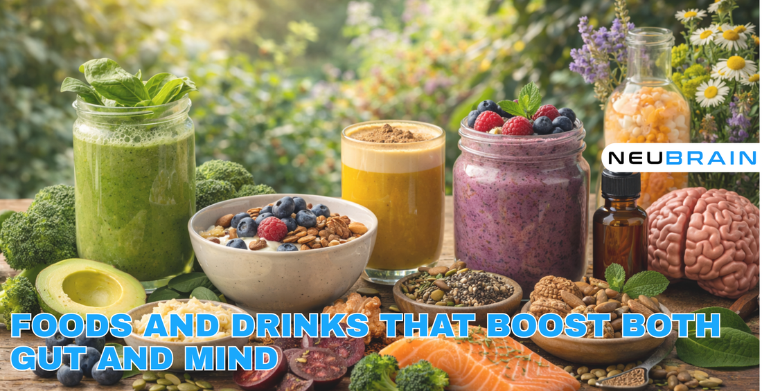 Foods and Drinks That Boost Both Gut and Mind
