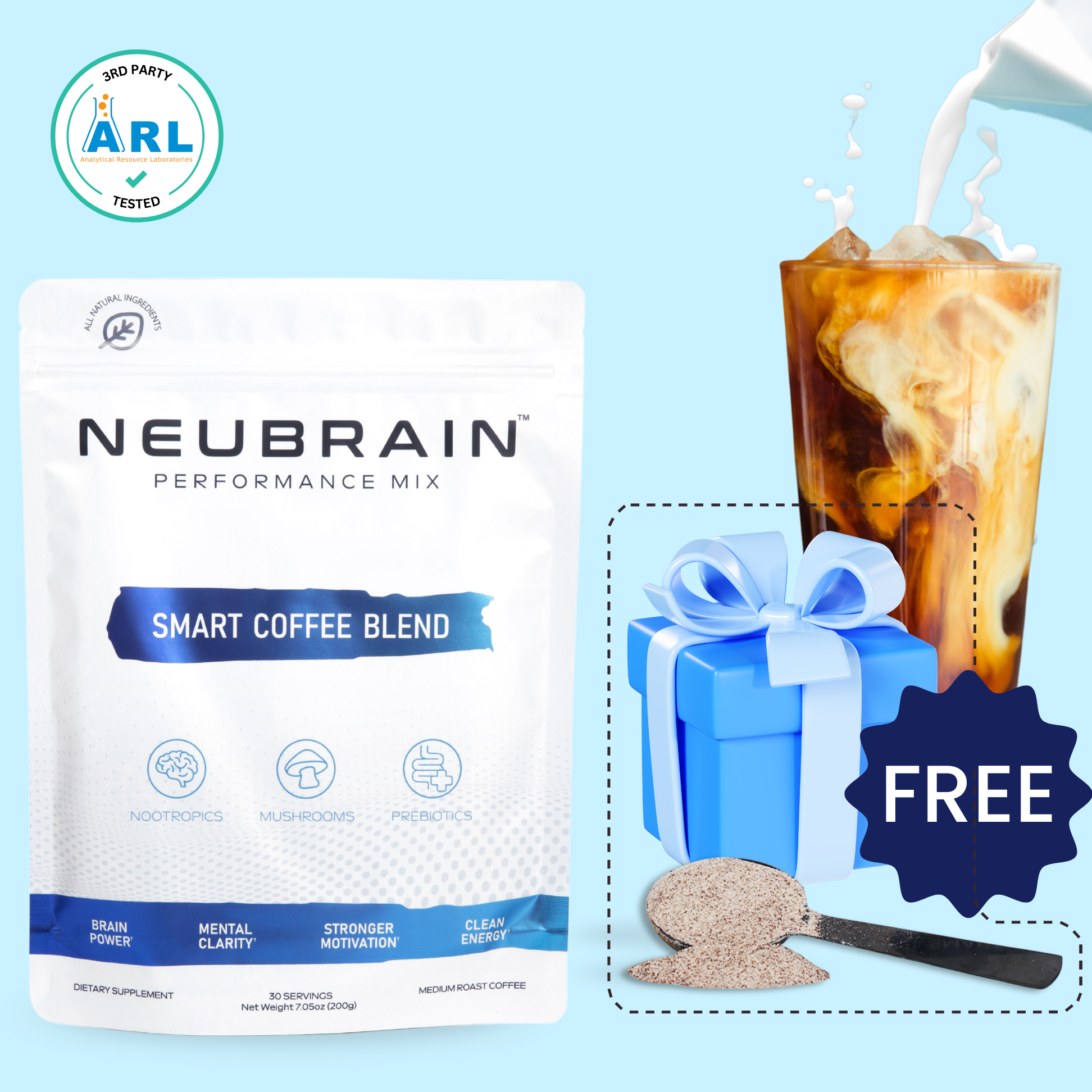 30 Servings Smart Coffee + 5 FREE Gifts