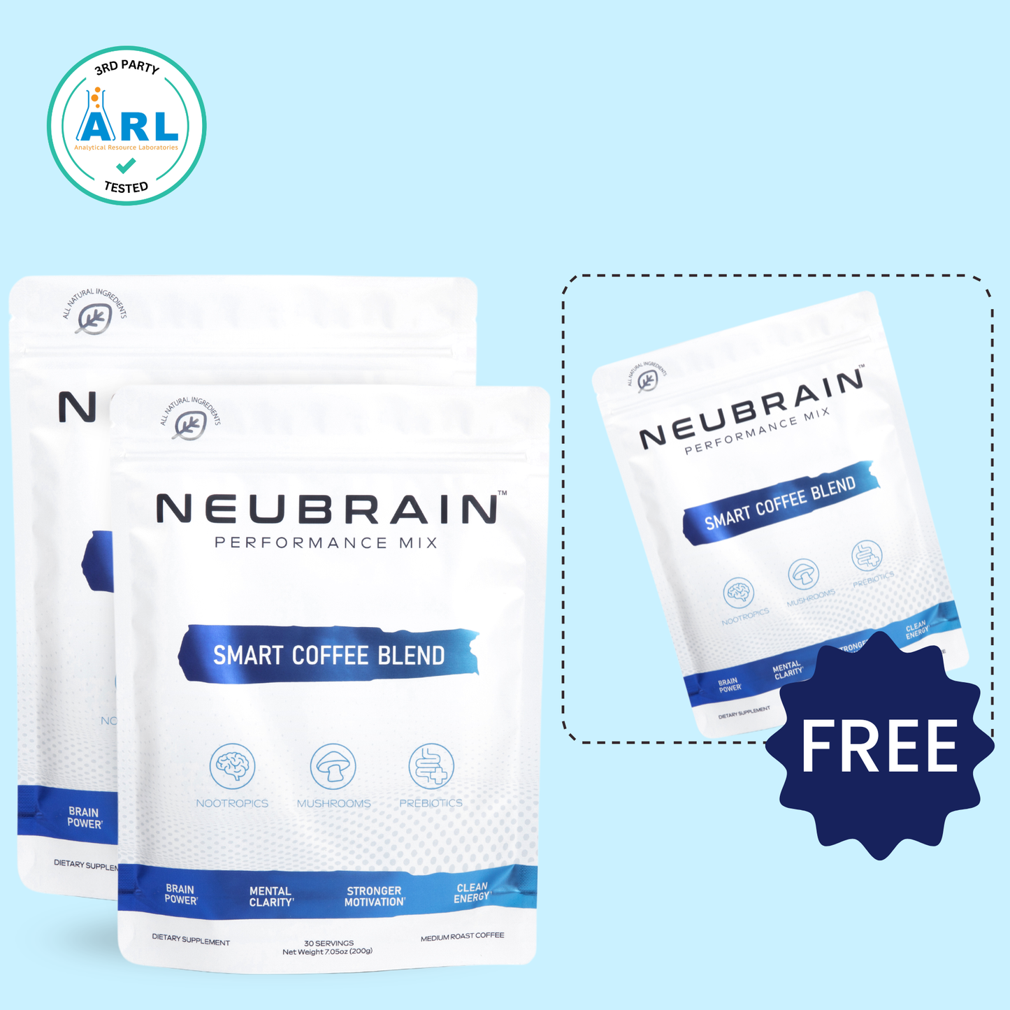 Neubrain Smart Coffee Refill (2 months + 1 month free)