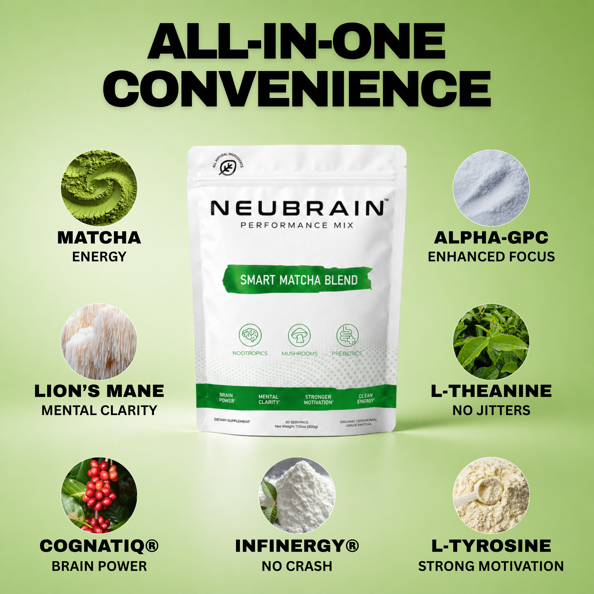 Neubrain™ Nootropic+Mushroom Matcha