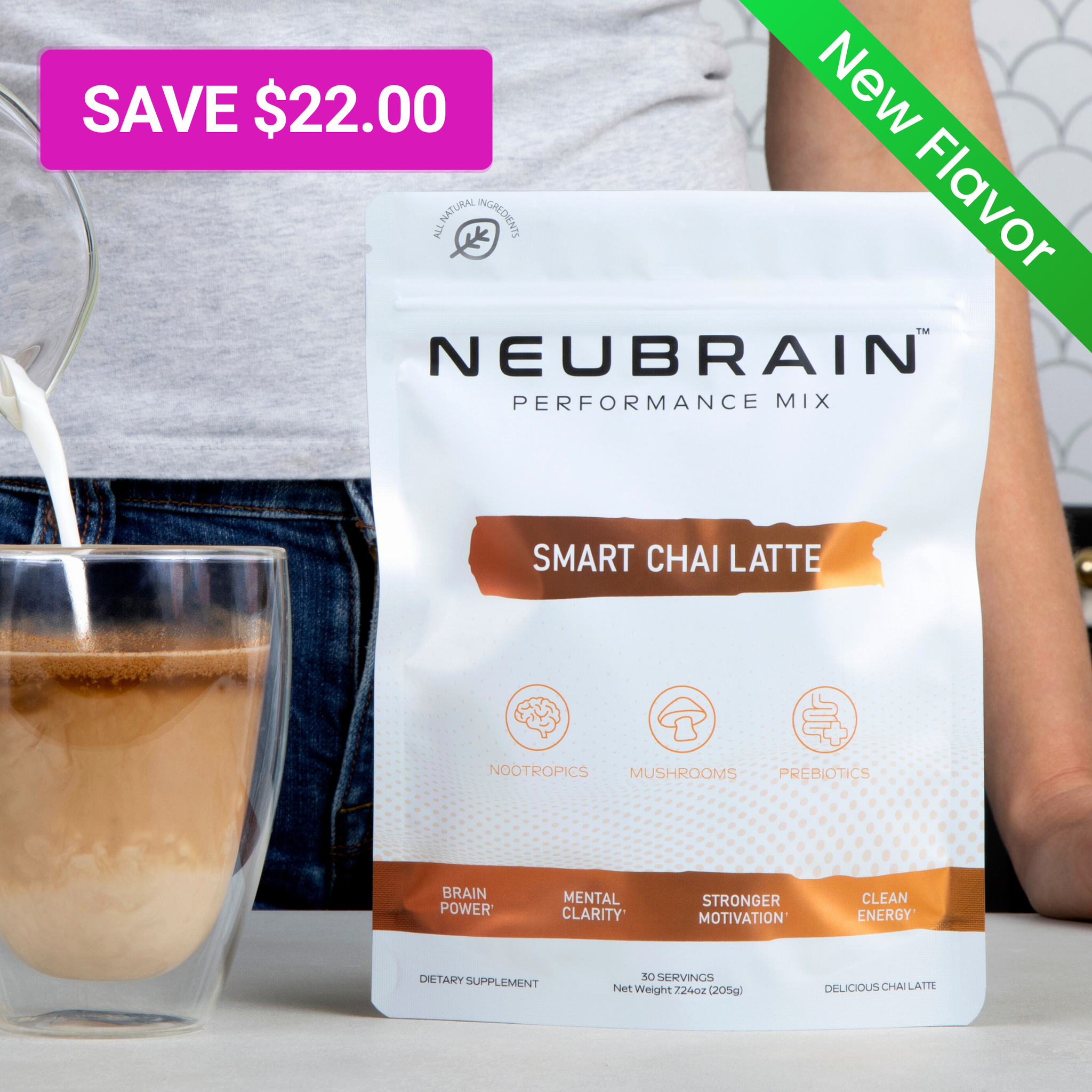 Neubrain™ Nootropic+Mushroom Chai Latte