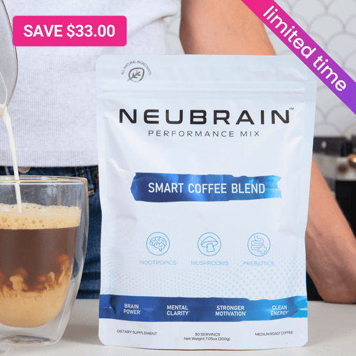 Smart Coffee Blend (1 Mushroom Coffee) + FREE Gifts! - NEUBRAIN