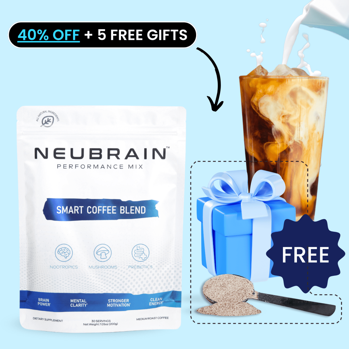 Smart Coffee Blend - 30 Day Supply - NEUBRAIN