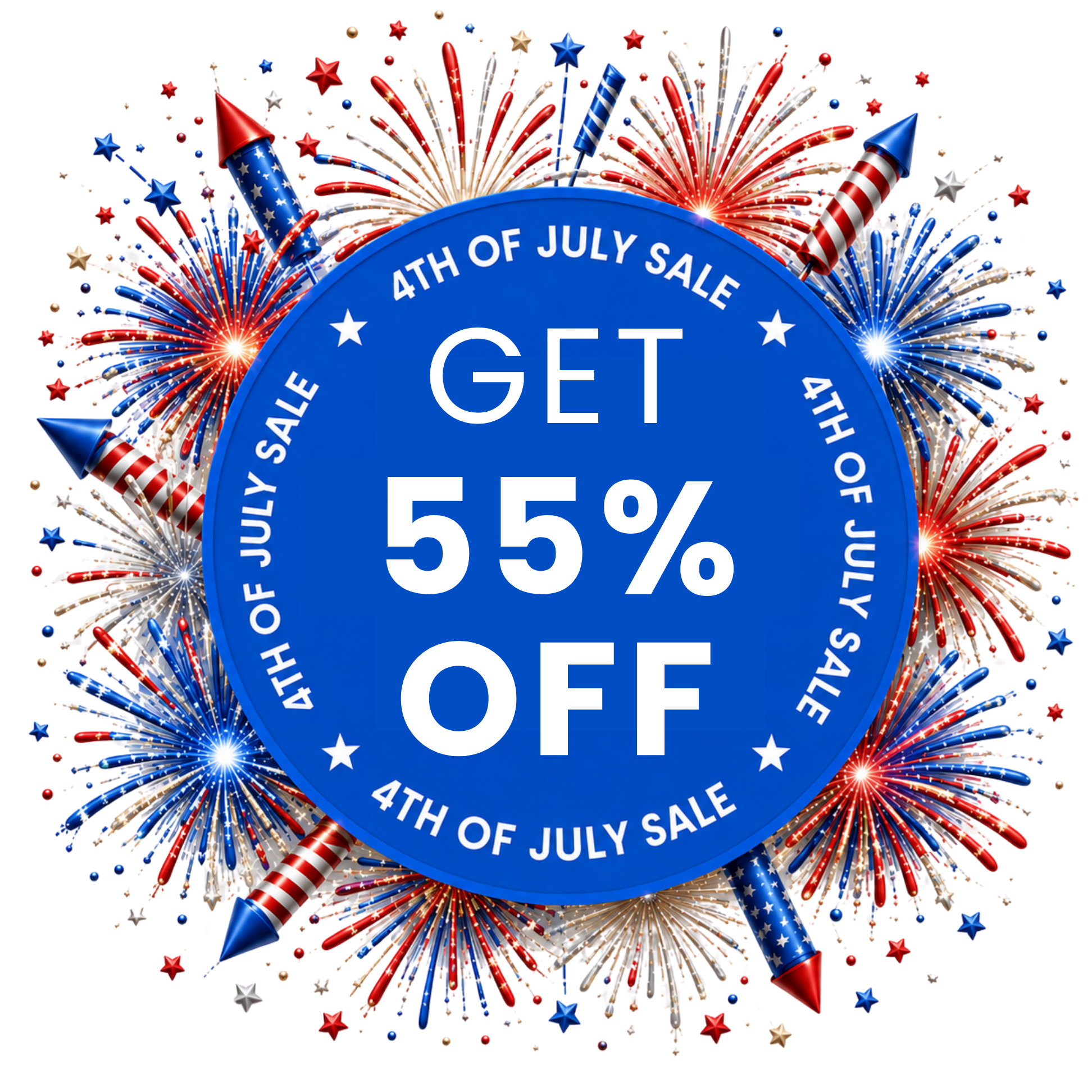 Get 55% off — 4th of July Sale